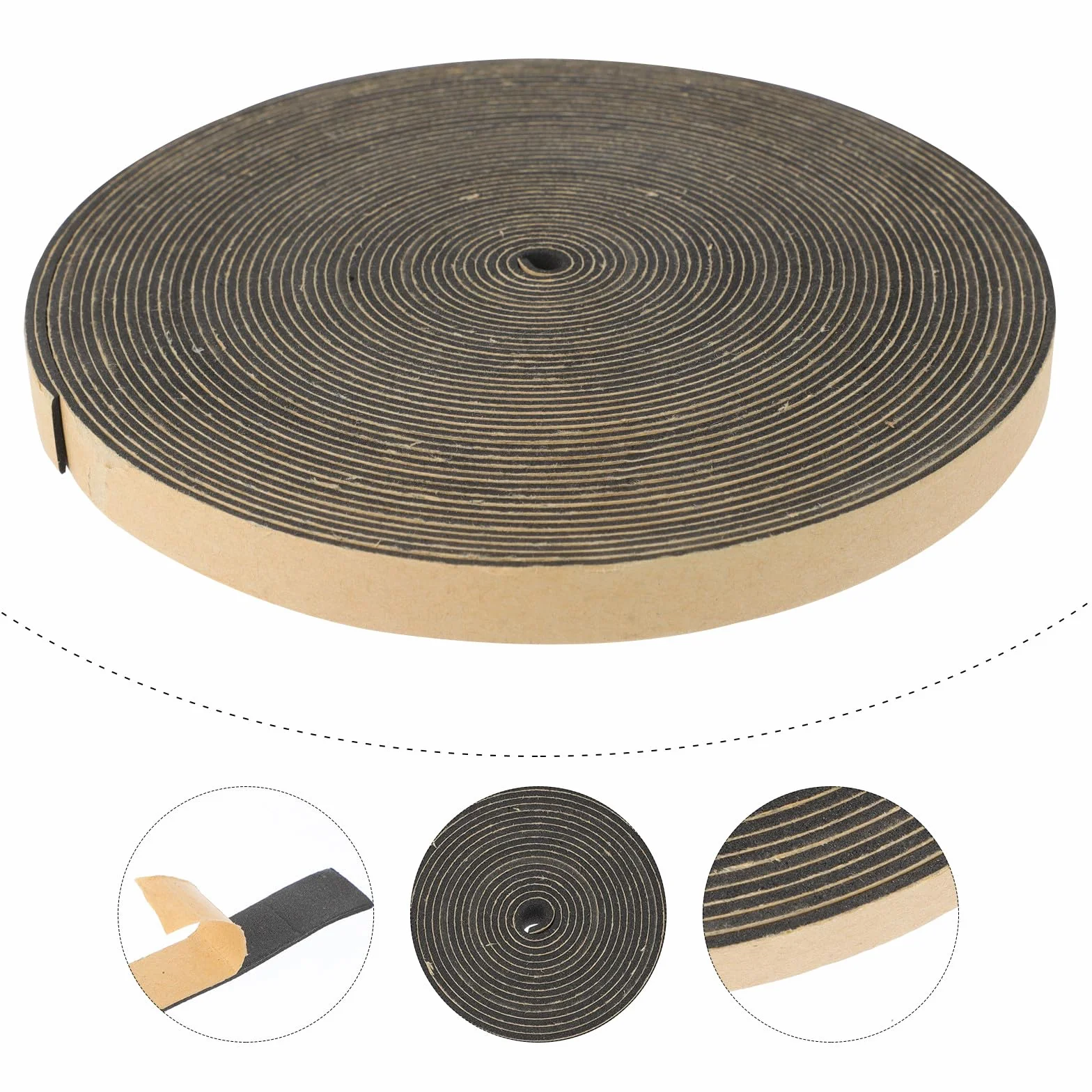 Nastro Sigillante per Altoparlanti 12 MM Striscia di Schiuma Adesivo per Guarnizione e Isolamento Acustico in Casse Audio e Altoparlanti Woofer