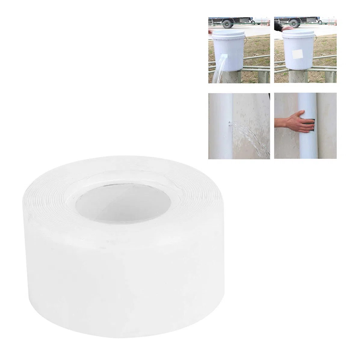 Nastro Impermeabile Nastro in Gomma Siliconica Nastro Sigillante per Riparazioni Idrauliche di Perdite di Tubature Dell'acqua di Emergenza, Strisce Sigillanti per WC Nastro Sigillante per Controsoffit