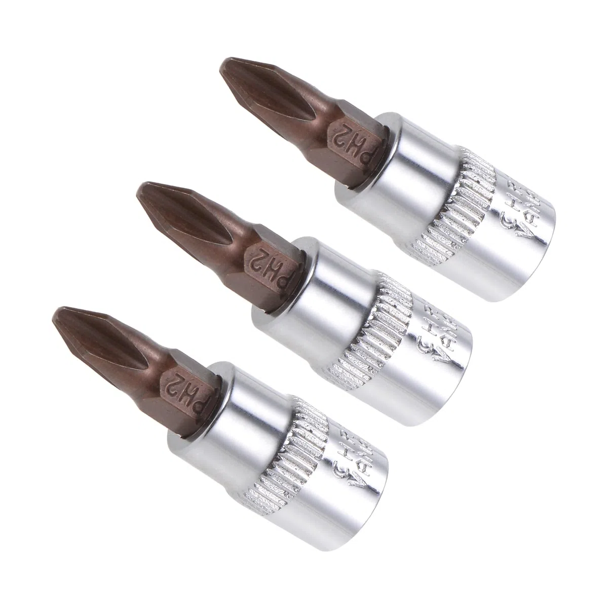 Punta a Bussola Phillips, Metrico PH2 Punta 1/4" Attacco 1,5" Lungo, Acciaio Legato S2 Temprato al Cromo-Vanadio - (Applicazioni: per Applicazioni Fissaggio) 3pz