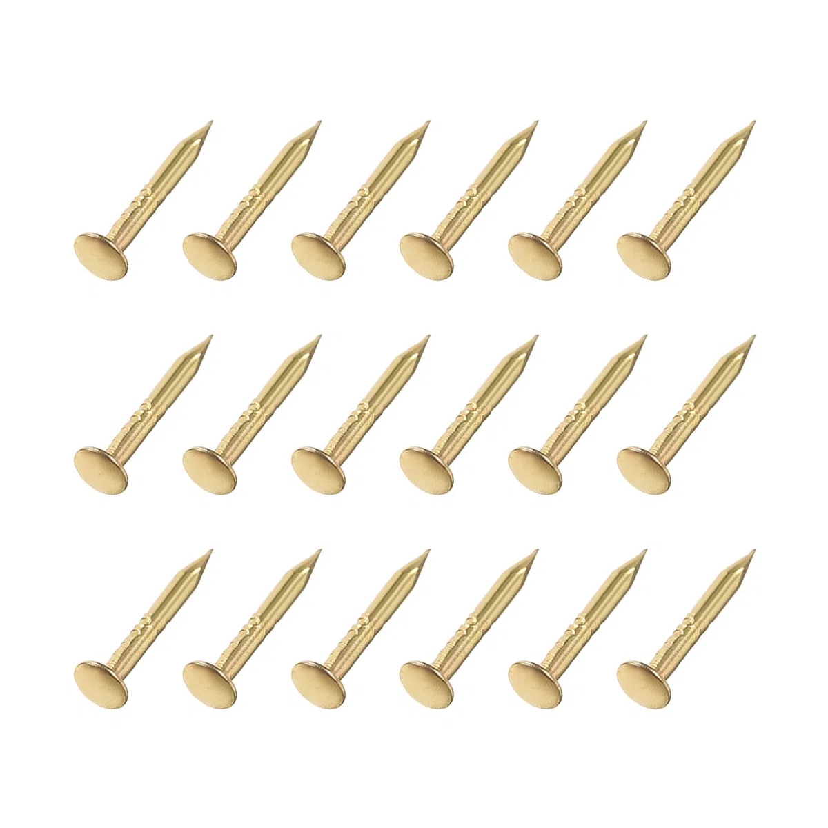 METALLIXITY Piccoli Chiodi (1x8mm) 50pz, Carbonio Acciaio Piccoli Materiale Chiodi - per Famiglia Lavorazione Legno, Dorato