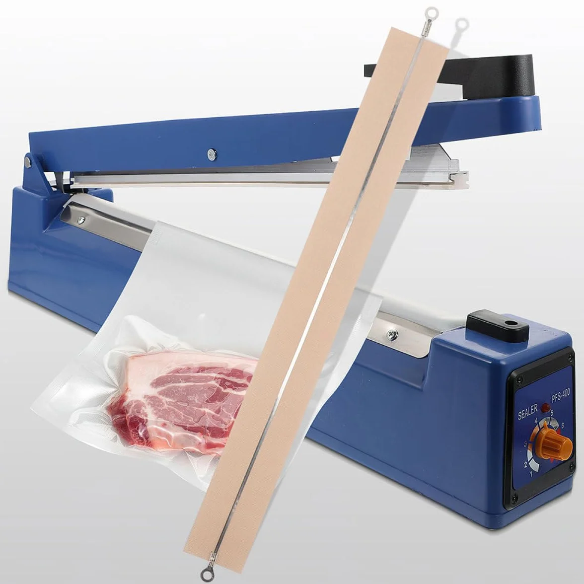 Housoutil 4 Pezzi Strisce Riscaldanti per Macchina Sigillatrice, Parti Semplici da Installare Tessuto Alta Temperatura, Leggeri e Resistenti per Uso Professionale