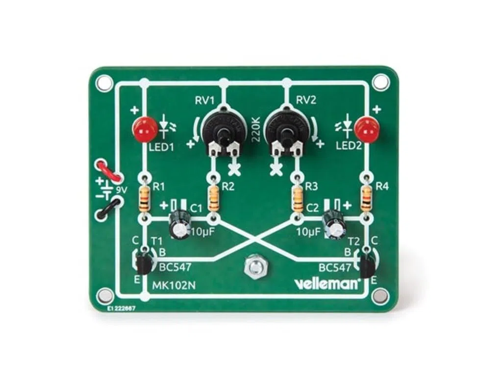 Whadda Kit di saldatura didattico, LED lampeggianti