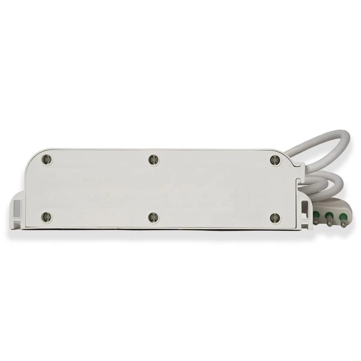 FANTON 47460 Multipresa 3 posti OMEGA 3 prese bipasso schuko 2P+T 16A ciabatta cavo 1,5 m. spina a squadra grande 2P+T 16A + interruttore bipolare luminoso