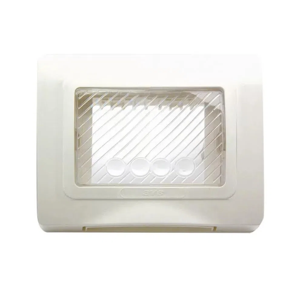 Placca Ave Ip55 Ral9010 Con Membrana 3 Moduli 44Sp03B
